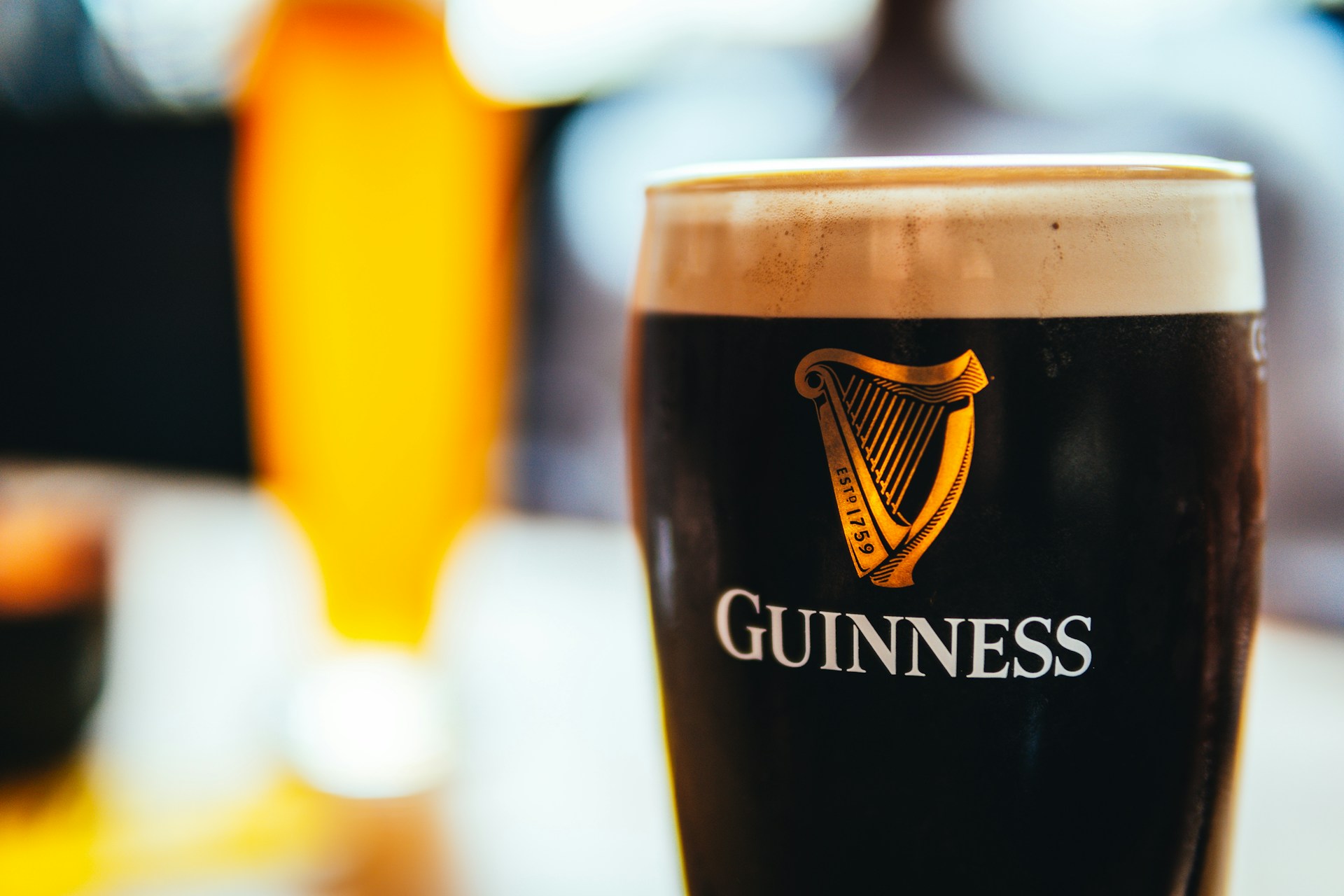 a glass of Guinness